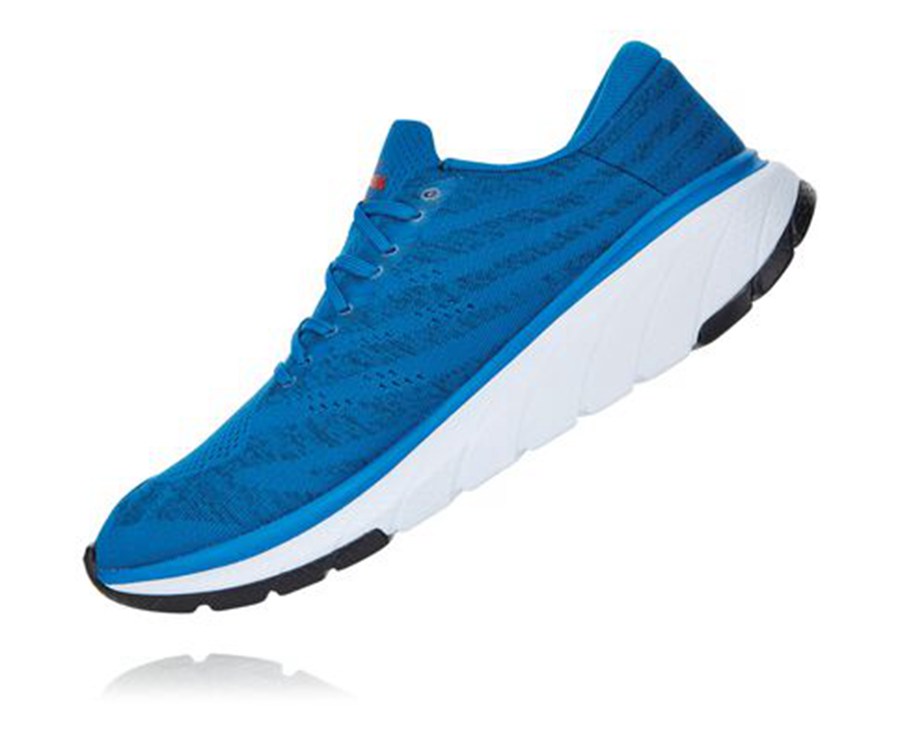 Hoka One One Mens Running Shoes - Cavu 3 - Blue - EIPG14690